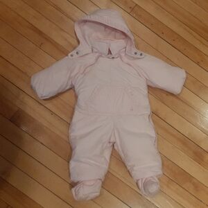 Baby GAP Pink Hooded Snowsuit 0-3mo